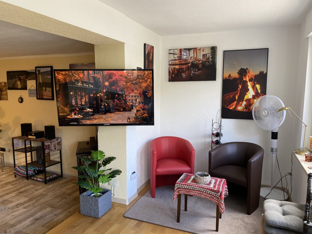 Empore mit Sitzecke und Moselblick - Ferienwohnung Helene